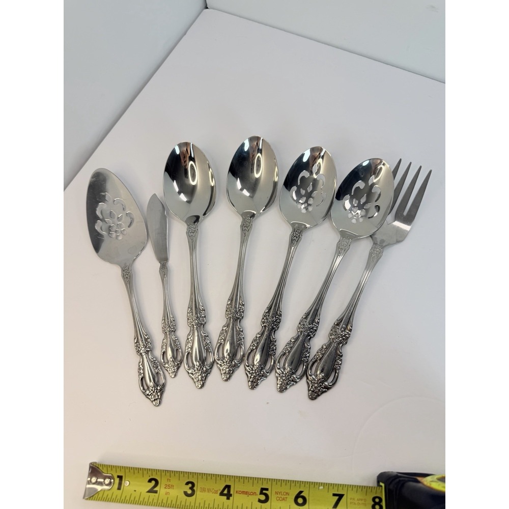 Oneida Raphael Set 7 Serving Pieces Distinction Deluxe Stainless Flatware